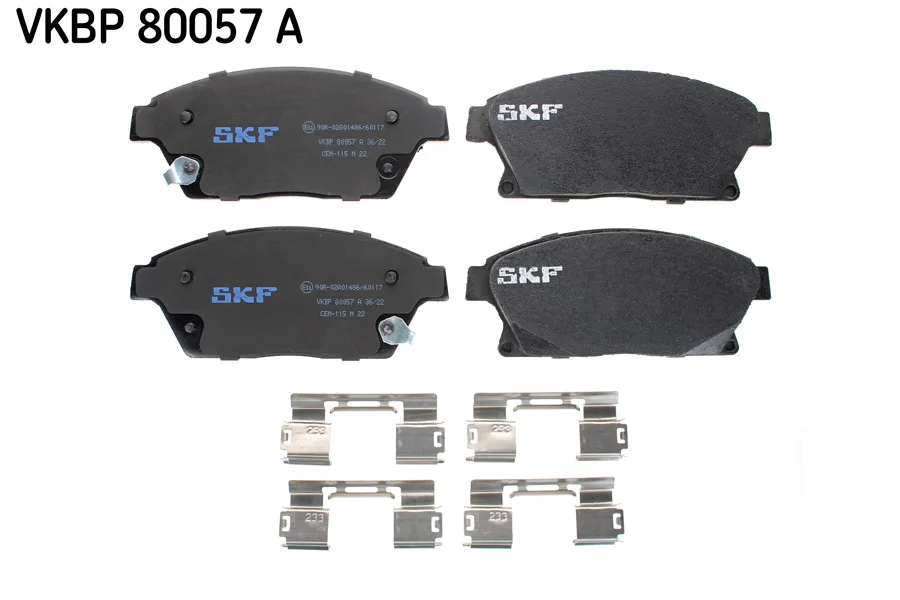 Комплект спирачно феродо, дискови спирачки SKF